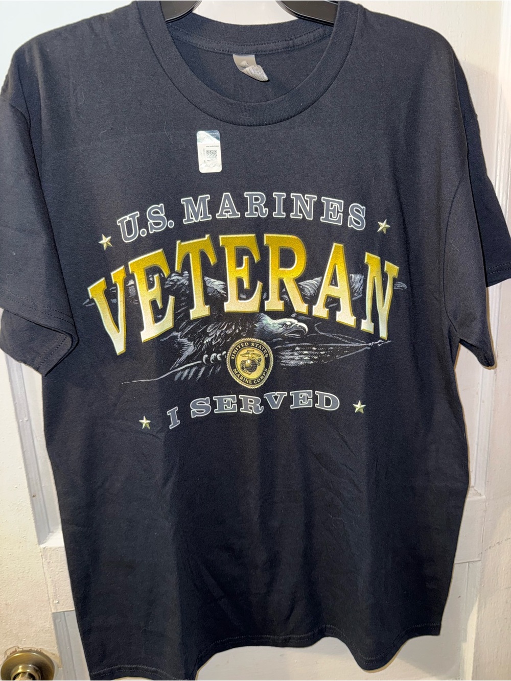 U.S. Marines Veteran Graphic T-Shirt - Black